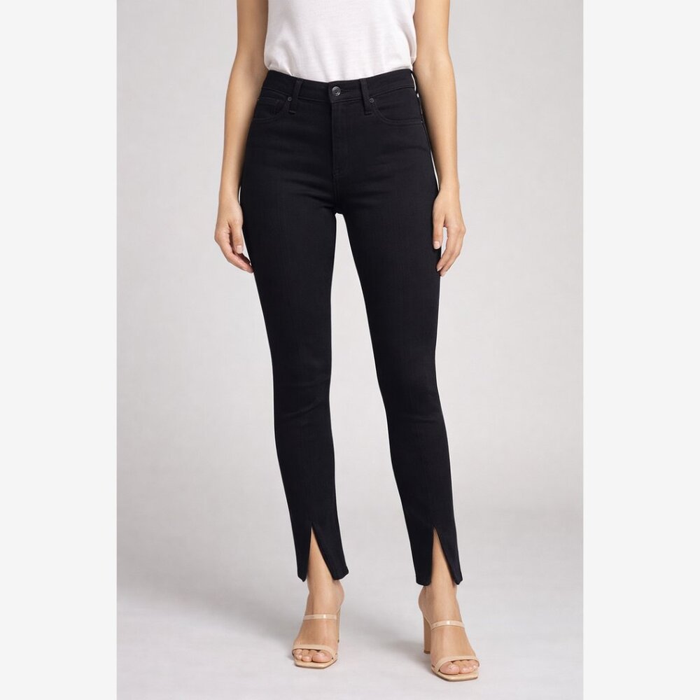 Hudson Black Skinny Pants Jeans with split hem Size 27